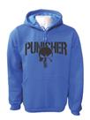 Blusa De Moletom Masculina Plus size Justiceiro Punisher XG até XG8