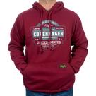 Blusa De Moletom Masculina Vinho Estampada