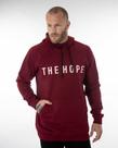 Blusa de moletom masculina vinho the hope