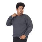 Blusa de Moletom Masculino Plus Size Gola Careca