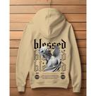 Blusa de Moletom Masculino Respect Blessed Angel Canguru Streetwear Lançamento 2024 Envio Imediato