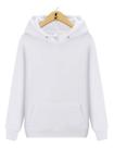 Blusa de Moletom Modelo Canguru Sem Estampa