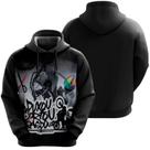 Blusa De Moletom Puxou, Cortou E Raspou Grau Moto Empinando