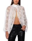 Blusa de poncho Argeousgor Sheer Shawl, capa de renda floral feminina Blusa de poncho Argeousgor Sheer Shawl, capa de renda floral feminina