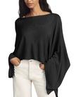 Blusa de poncho RIATOUR feminina leve, encolher de ombros, tamanho M