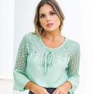 Blusa de renda verde