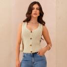Blusa De Tricot Com Botões Feminino Revanche Empórias