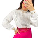 Blusa De Tricot Feminina Manga Longa Babado Inverno Blusa De Tricot Feminina Manga Longa Babado Inverno