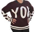 Blusa De Tricot Feminina Plus Size Manga Longa Frio Inverno