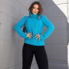 Blusa de Tricot Gola Lata Detalhe Trançado Feminina Revanche Artemisa