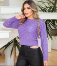 Blusa de tricot lilas Blusa de tricot lilas