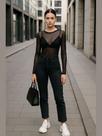 Blusa De Tule Mangas Compridas R044 Blusa De Tule Mangas Compridas R044