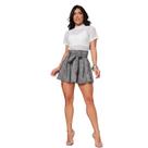 Blusa De Tule Segunda PeleTransparente Camiseta Tshirt Manga Curta - GG Blusa De Tule Segunda PeleTransparente Camiseta Tshirt Manga Curta - GG