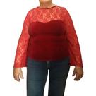 Blusa de Veludo Deluxe Vermelha Tamanho M Plus Size Rethi