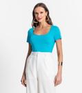 Blusa De Viscotorcion Decote Feminino Endless Azul Blusa De Viscotorcion Decote Feminino Endless Azul