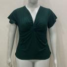 Blusa decote V com nozinho plus size GG Blusa decote V com nozinho plus size GG