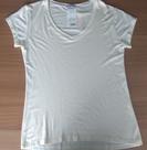 Blusa decote v tam. m cor creme