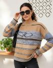 Blusa Desigual Coração V. Tricot_Caramelo