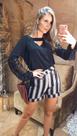 Blusa Detalhe Mangas 016324