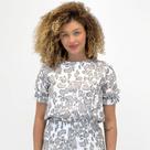 Blusa Dink Estampada Manga Curta Feminina