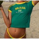 Blusa Do Brasil Bandeira Bordada BabyLock - Verde