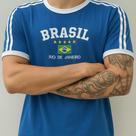 Blusa Do Brasil Bandeira Bordada Unissex Azul Claro Blusa Do Brasil Bandeira Bordada Unissex Azul Claro