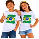 Blusa do Brasil Copa Do Mundo Infantil Branco Luc.Boo Blusa do Brasil Copa Do Mundo Infantil Branco Luc.Boo