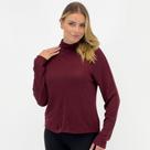 Blusa Doce Trama em Tricot Gola Alta Manga Longa Feminina Blusa Doce Trama em Tricot Gola Alta Manga Longa Feminina