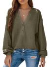 Blusa Dokotoo Business Outfits Fall Tops verdes para mulheres