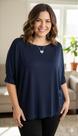 Blusa Doris Day - Tamanho Único - Cores Azul Claro e Marinho