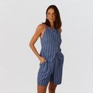 Blusa Dress To Linho Listrado Botões
