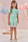 Blusa e Saia com Shorts Verde-Charm Kukiê Blusa e Saia com Shorts Verde-Charm Kukiê