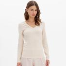 Blusa Easy Lança Perfume Decote V Ou25 Bege Feminino Blusa Easy Lança Perfume Decote V Ou25 Bege Feminino