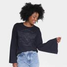 Blusa Ellus Eagle Manga Longa Flare Feminina