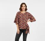 Blusa Em Crepe Com detalhe De Amarração-Naguchi