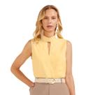 Blusa em sarja mariaícia modelo regata -