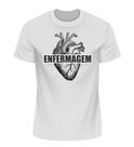 Blusa Enfermagem Big Heart 100% Algodão Fio 30.1 Penteado Unissex