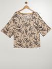 Blusa Estampada Autentique Plus Size Feminina AREIA