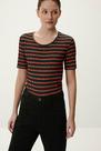 Blusa Estampada Canelada com Manga Curta LezaLez