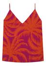 Blusa Estampada Em Viscose Com Decote V Lunender 34255 Blusa Estampada Em Viscose Com Decote V Lunender 34255