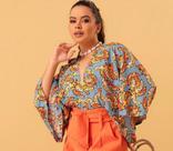 Blusa estampada tamanho M Blusa estampada tamanho M