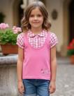 BLUSA ESTILO CAMADA COM APLICAÇÃO CAMISA Nº 4 AO 10