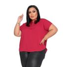 Blusa Evangélica Plus Size/ Camisa Feminina Manga Curta Viscolinho Basica Cor Neutra /Gola v 049-1 Blusa Evangélica Plus Size/ Camisa Feminina Manga Curta Viscolinho Basica Cor Neutra /Gola v 049-1
