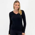 Blusa Facinelli Tricot Básica Gola V Feminina