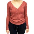 Blusa facinelli tricot com botão ref:651170 feminino