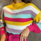 Blusa Fang Mateus Listra Amarelo Tricô