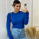 Blusa femenina m/ longa bufante Blusa femenina m/ longa bufante