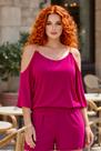Blusa Femenina Viscolaycra Ombro Vazado De Corrente Alcinha