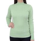 Blusa Feminina Alpelo Sueter Cable Leaf Green - 109004