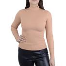 Blusa Feminina Altenticada ML Canelada Marrom - 7716